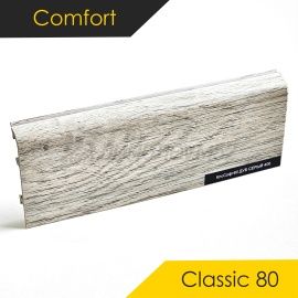 Плинтус - CLASSIC 80 / Comfort - Comfort Плинтус COMFORT CLASSIC 80 - СЕРЫЙ 406 / ПВХ