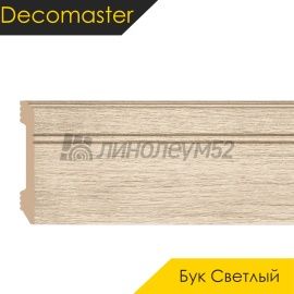 Плинтус - D105 / DECOMASTER -  Плинтус DECOMASTER D105 - БУК СВЕТЛЫЙ 72 / ПВХ