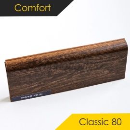 Плинтус - CLASSIC 80 / Comfort - Comfort Плинтус COMFORT CLASSIC 80 - ОРЕХ 224 / ПВХ