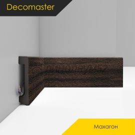 Плинтус - D235 / DECOMASTER -  Плинтус DECOMASTER D235 - МАХАГОН 438 / ПВХ