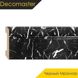 Плинтус - D105 / DECOMASTER -  Плинтус DECOMASTER D105 - ЧЕРНЫЙ МРАМОР 78 / ПВХ