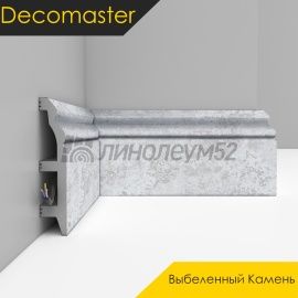 Плинтус - D232 / DECOMASTER -  Плинтус DECOMASTER D232 - ВЫБЕЛЕННЫЙ КАМЕНЬ 1619 / ПВХ