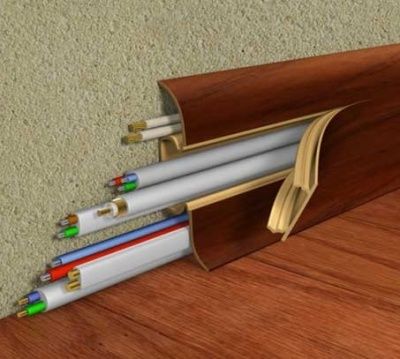 ПВХ - плинтус Напольный плинтус - АКСЕССУАРЫ Плинтус - L55 / Lexida