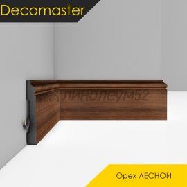 Плинтус - D005 / DECOMASTER -  Плинтус DECOMASTER D005 - Орех ЛЕСНОЙ 74 / ПВХ