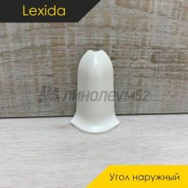 Фурнитура для плинтусов - АКСЕССУАРЫ - Lexida Наружный угол под плинтус - LEXIDA L55 / ФУРНИТУРА