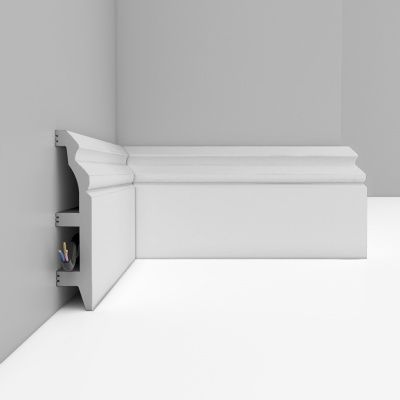 ПВХ - плинтус Напольный плинтус - АКСЕССУАРЫ Плинтус - D232 / DECOMASTER