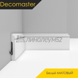 Плинтус - D005 / DECOMASTER -  Плинтус DECOMASTER D005 - БЕЛЫЙ МАТОВЫЙ 115 / ПВХ