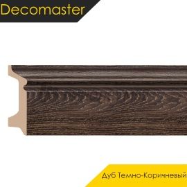 Плинтус - D122 / DECOMASTER -  Плинтус DECOMASTER D122 - ДУБ ТЕМНО-КОРИЧНЕВЫЙ 81 / ПВХ